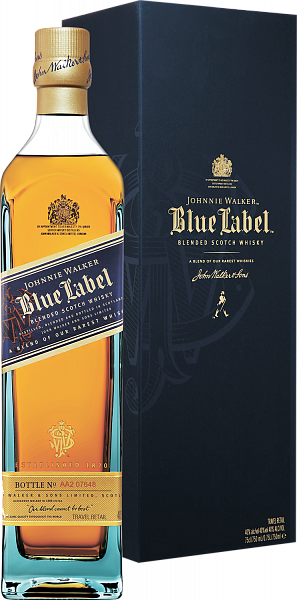 Johnnie Walker Blue Label Blended Scotch Whisky (gift box), 0.75 л