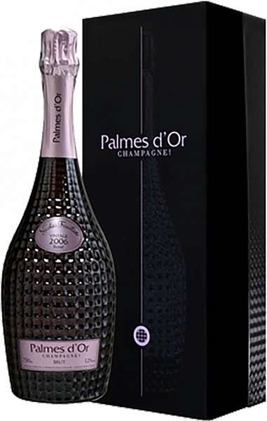 Шампанское Nicolas Feuillatte Palmes D'Or Rose Brut Champagne AOC (gift box), 0.75 л