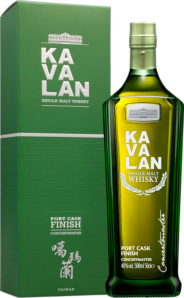 Виски Kavalan Concertmaster Port Cask Finish Single Malt Whisky (gift box), 0.5 л
