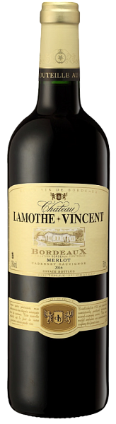 Вино Chateau Lamothe-Vincent Merlot-Cabernet Sauvignon Bordeaux AOC, 0.75 л