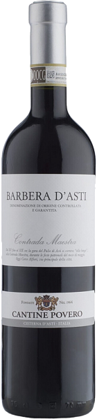 Вино Barbera d'Asti DOCG Contrada Maestra Cantine Povero, 0.75 л
