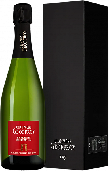 Французское шампанское Empreinte Blanc de Noirs Champagne 1er Cru AOC Brut Geoffroy (gift box), 0.75 л