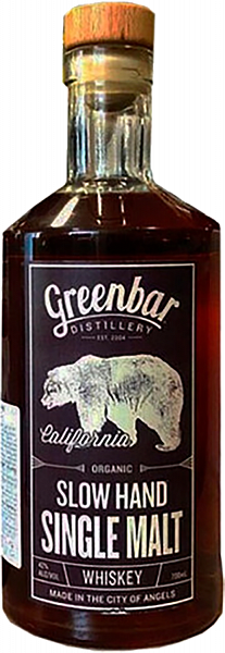 Greenbar Slow Hand Organic Single Malt Whisky, 0.7 л