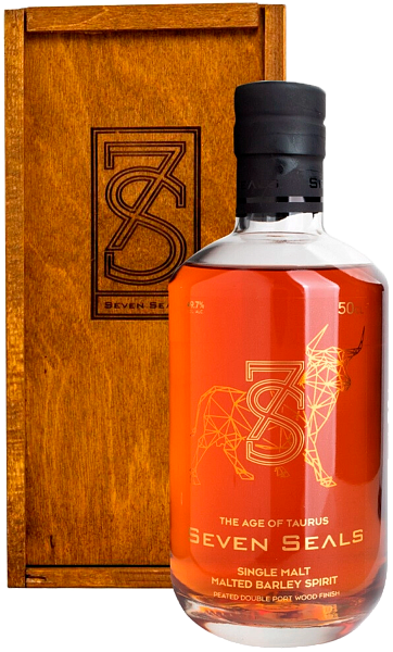 Виски Seven Seals Zodiac The Age of Taurus Single Malt Whisky (gift box), 0.5 л