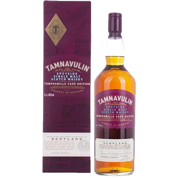 Виски Tamnavulin Tempranillo Cask Edition Speyside Single Malt Scotch Whisky (gift box), 0.7 л