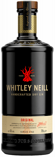 Джин Whitley Neill Original Handcrafted Dry Gin , 0.7 л