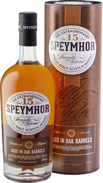 Виски Speymhor 15 y.o. Single Malt Scotch Whisky (gift box), 0.7 л