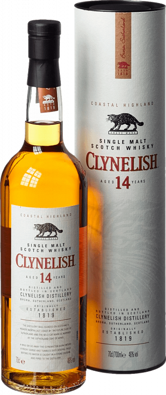 Клайнелиш Хайланд 14 лет односолодовый шотландский виски в подарочной упаковке 0.75 л