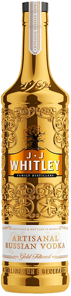 Водка J.J. Whitley Artisanal Gold Filtered, 0.7 л