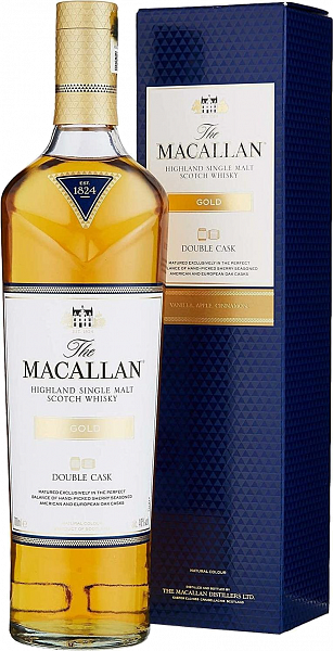 Macallan Double Cask Gold Highland Single Malt Scotch Whisky (gift box), 0.7 л