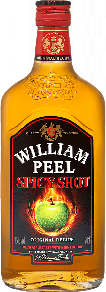 Виски William Peel Spicy Shot, 0.7 л