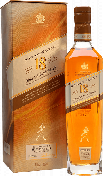Johnnie Walker 18 y.o. Blended Scotch Whisky (gift box), 0.7 л