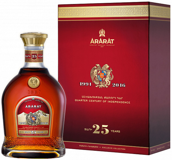 Коньяк ARARAT Armenian Brandy 25 y.o. (gift box), 0.75 л