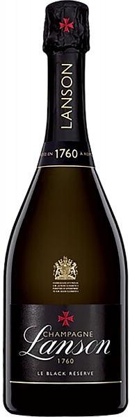 Шампанское Lanson Le Black Reserve Brut Champagne AOC, 0.75 л