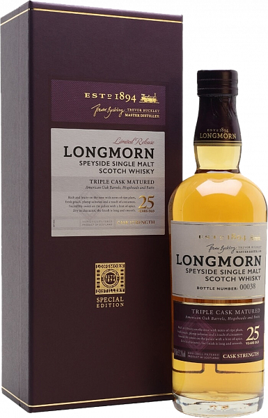 Виски Longmorn Single Malt Scotch Whisky 25 Y.O. (gift box), 0.7 л