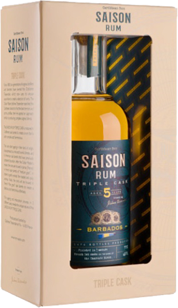 Ром Saison Triple Cask Barbados 5 y.o. (gift box), 0.7 л