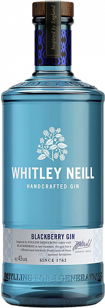 Whitley Neill Blackberry Handcrafted Dry Gin, 0.2 л