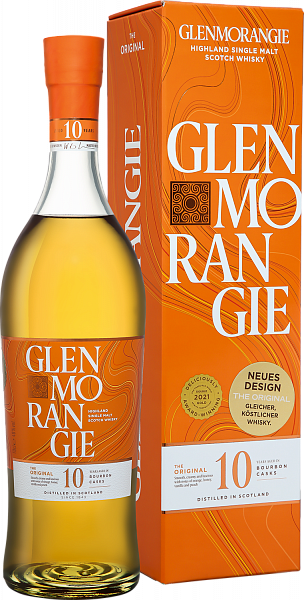 Glenmorangie Original Highland Single Malt Scotch Whisky 10 y.o. (gift box), 0.7 л
