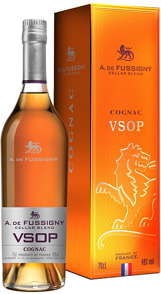 Коньяк A. de Fussigny Cellar Blend Cognac VSOP (gift box), 0.7 л