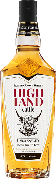 Highland Cattle Blended Scotch Whisky, 0.7 л
