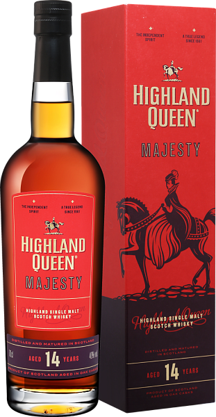 Виски Highland Queen Majesty Single Malt Scotch Whisky 14 y.o. (gift box), 0.7 л