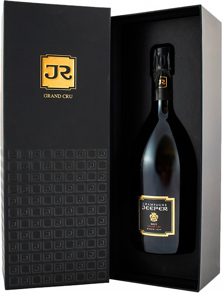 Шампанское Champagne Jeeper Grand Cru Brut Champagne AOC (gift box), 0.75 л