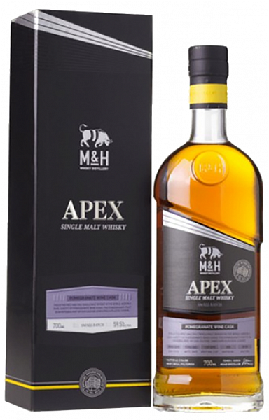 Виски M&H Apex ex-Rye Cask Single Malt Whiskey (gift box), 0.7 л