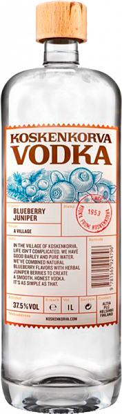 Koskenkorva Blueberry Juniper, 1 л
