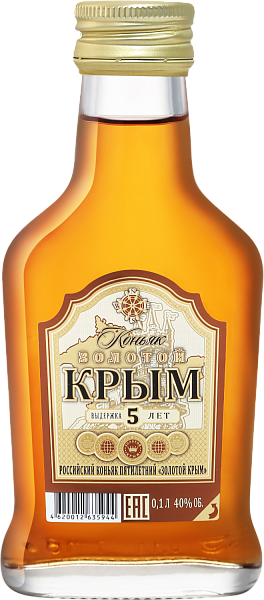Коньяк Zolotoy Krim 5 y.o., 0.1 л в Курске