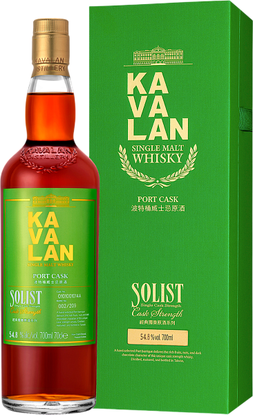 Виски Kavalan Solist Port Cask Strength Single Malt (gift box), 0.7 л