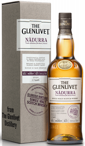 Виски The Glenlivet Nadurra Oloroso Matured single malt scotch whisky (gift box), 0.7 л