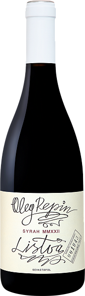 Вино Listva Syrah Sevastopol Oleg Repin, 0.75 л в Новосибирске