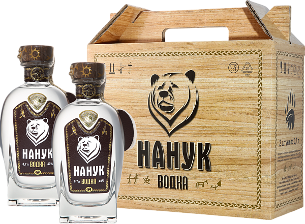 Водка Nanook (gift box with 2 bottles), 0.7 л в Воронеже