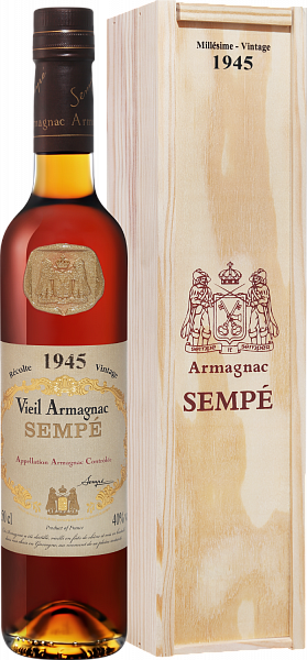 Sempe Vieil Vintage 1945 Armagnac AOC (gift box), 0.5 л