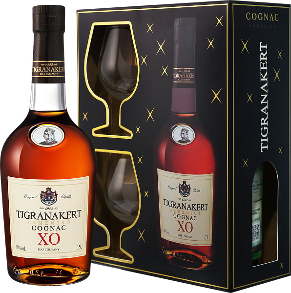 Коньяк Tigranakert XO (gift box with 2 glasses), 0.5 л в Нижнем Новгороде