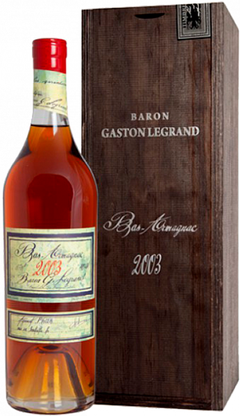 Baron Gaston Legrand 2003 Bas Armagnac (gift box) , 0.7 л