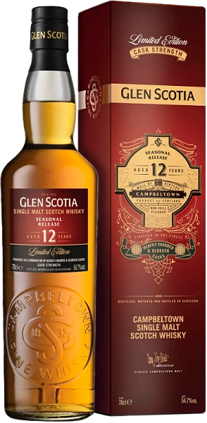 Виски Glen Scotia 12 Years Seasonal Release Single Malt Scotch Whisky (gift box), 0.7 л