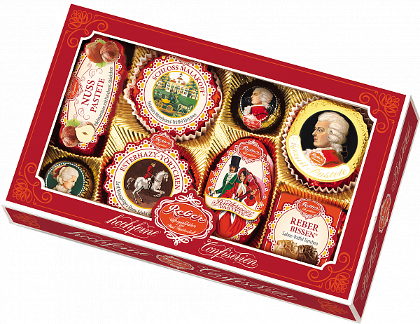 Mozart assorted chocolate candies Reber 