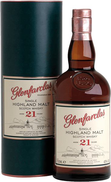 Glenfarclas 21 Years Old Single Malt Scotch Whisky (gift box), 0.7л