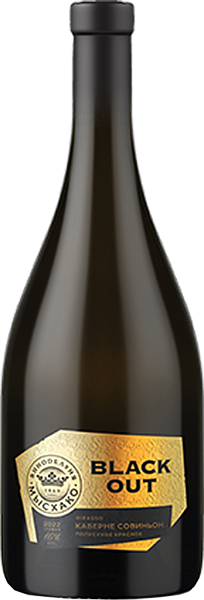 Вино Black Out Cabernet Sauvignon Kuban. Novorossiysk Myskhako, 0.75 л
