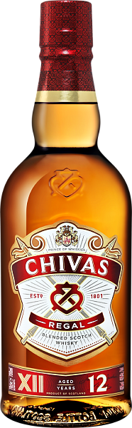 Виски Chivas Regal 12 y.o. Blended Scotch Whisky, 0.7 л