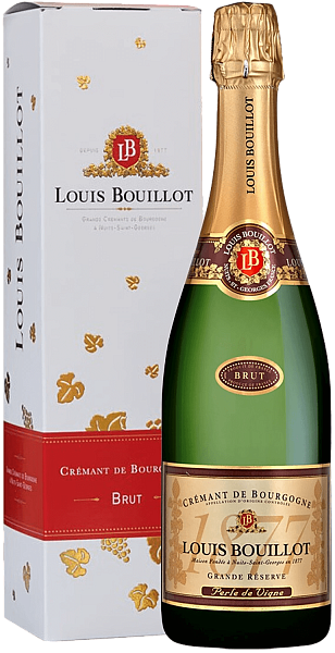 Brut Grande Reserve Cremant de Bourgogne AOC Louis Bouillot (gift box), 0.75 л