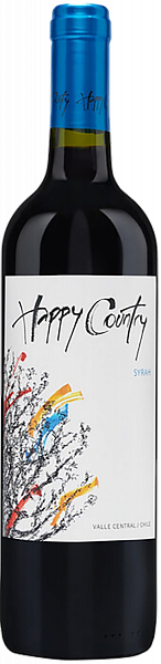 Вино Happy Country Syrah Central Valley DO Bodegas y Vinedos de Aguirre, 0.75 л