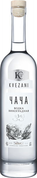 Kvezani Chacha Silver Bacchus, 0.5 л