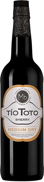 Херес Tio Toto Medium Dry Jerez DO Jose Estevez, 0.75 л
