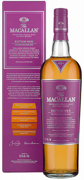 Виски Macallan Edition №5 Highland single malt scotch whisky (gift box), 0.7 л