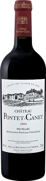 Вино Château Pontet-Canet Grand Cru Classe Pauillac AOC, 0.75 л