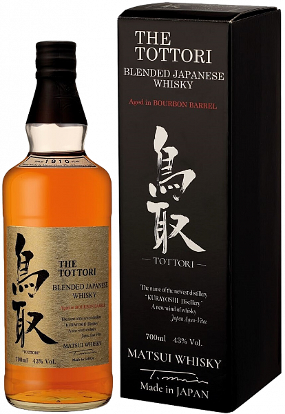 The Tottori Bourbon Barrel Blended Japanese Whisky (gift box), 0.5 л
