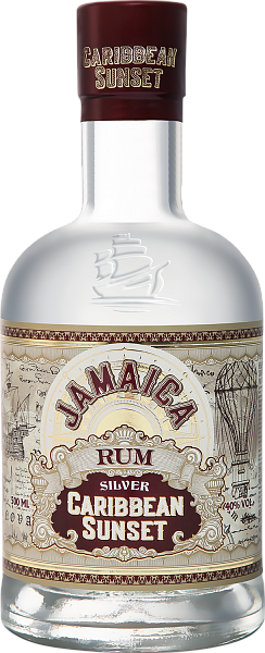 Ром Caribbean Sunset Jamaica Rum Silver, 0.5 л в Тюмени