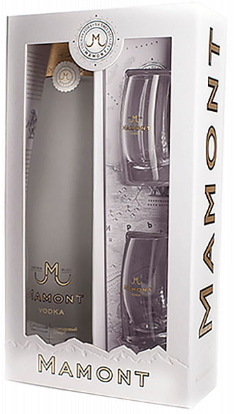 Mamont (gift box with 2 shots), 0.7л